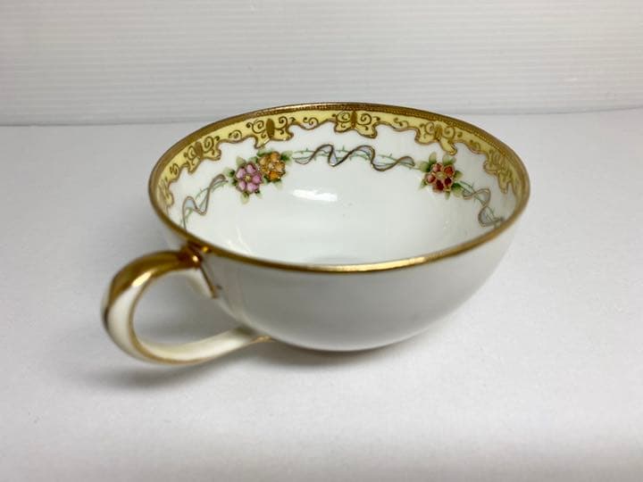 オールド ノリタケ マルキ印 ベスト 1908年 カップ 小皿 金彩 オールド