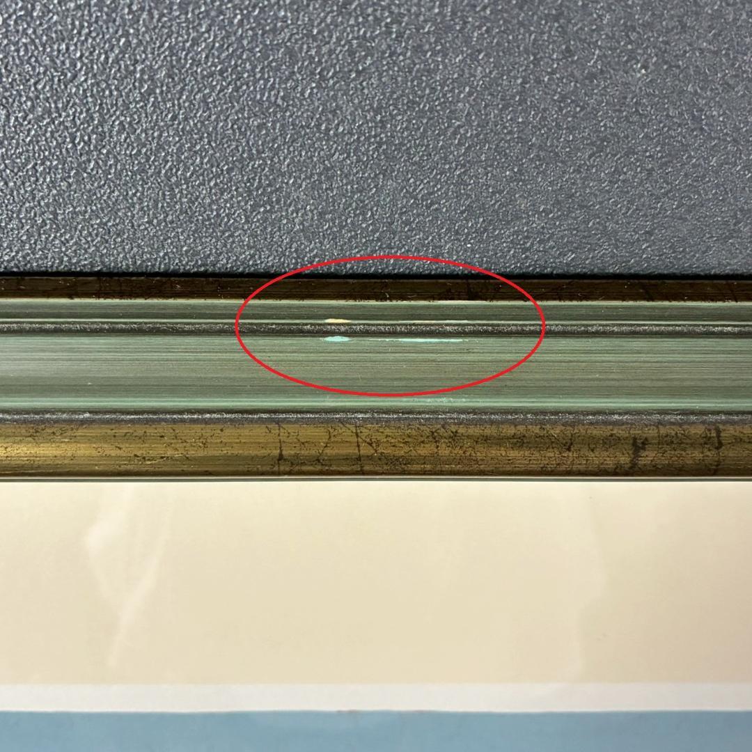 山下清「日本平よりの富士」リトグラフ 落款有 あずま工芸 裸の大将 額縁入