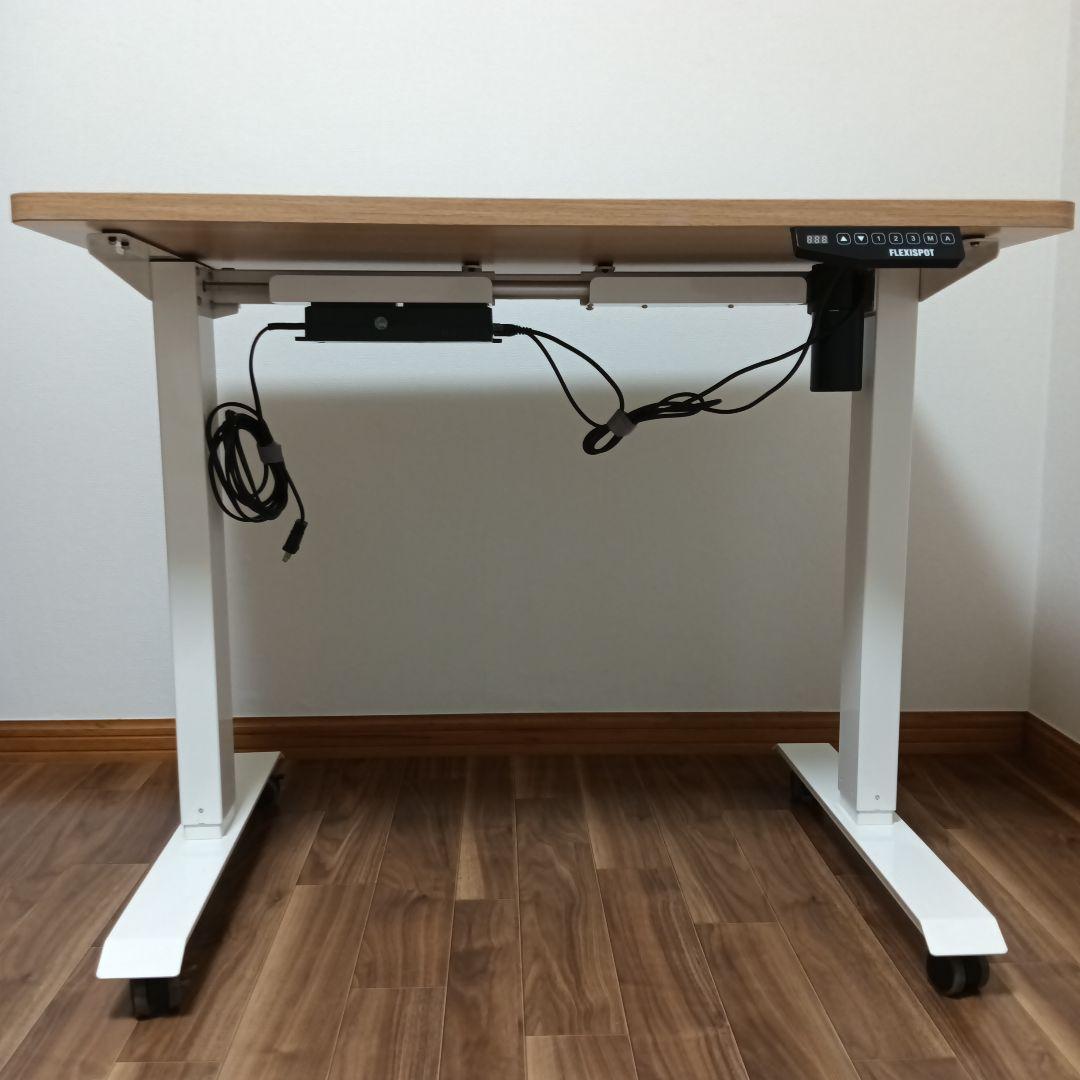 FlexiSpot 電動式昇降デスク 100×60cm キャスター付