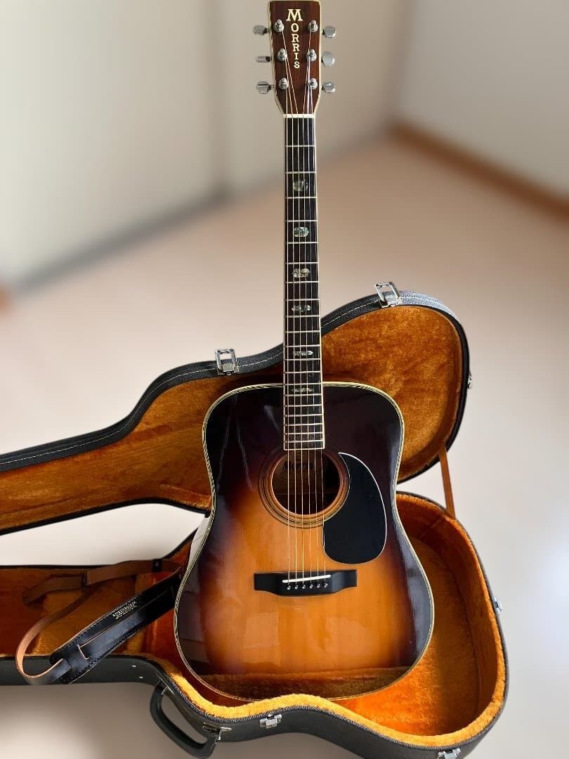 サンバースト・縦ロゴ】Morris W-40 3Pバック ハードケース付 - メルカリ