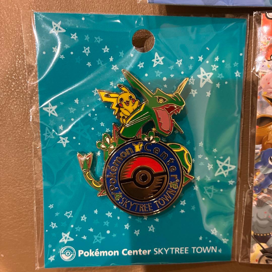 ポケモンセンター　ロゴピンズ　ミロカロス　レックウザ　３点セット