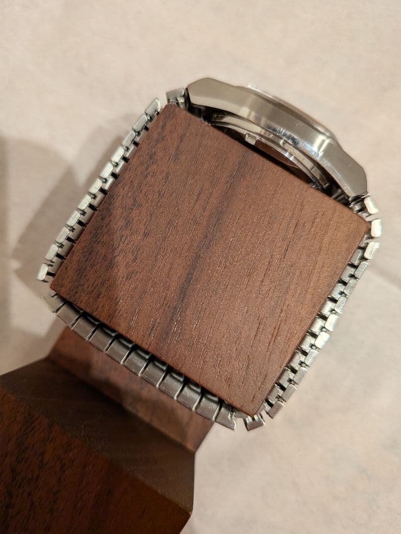 TIMEX 自動巻き時計 シルバー文字盤 TVスクリーンダイアル