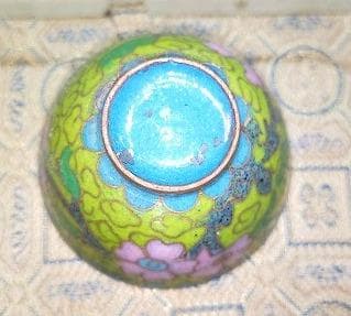 集雅灯？ 集雅軒？ 七宝焼ぐい飲み 銅器 ガラス工芸 お猪口 中国古美術』