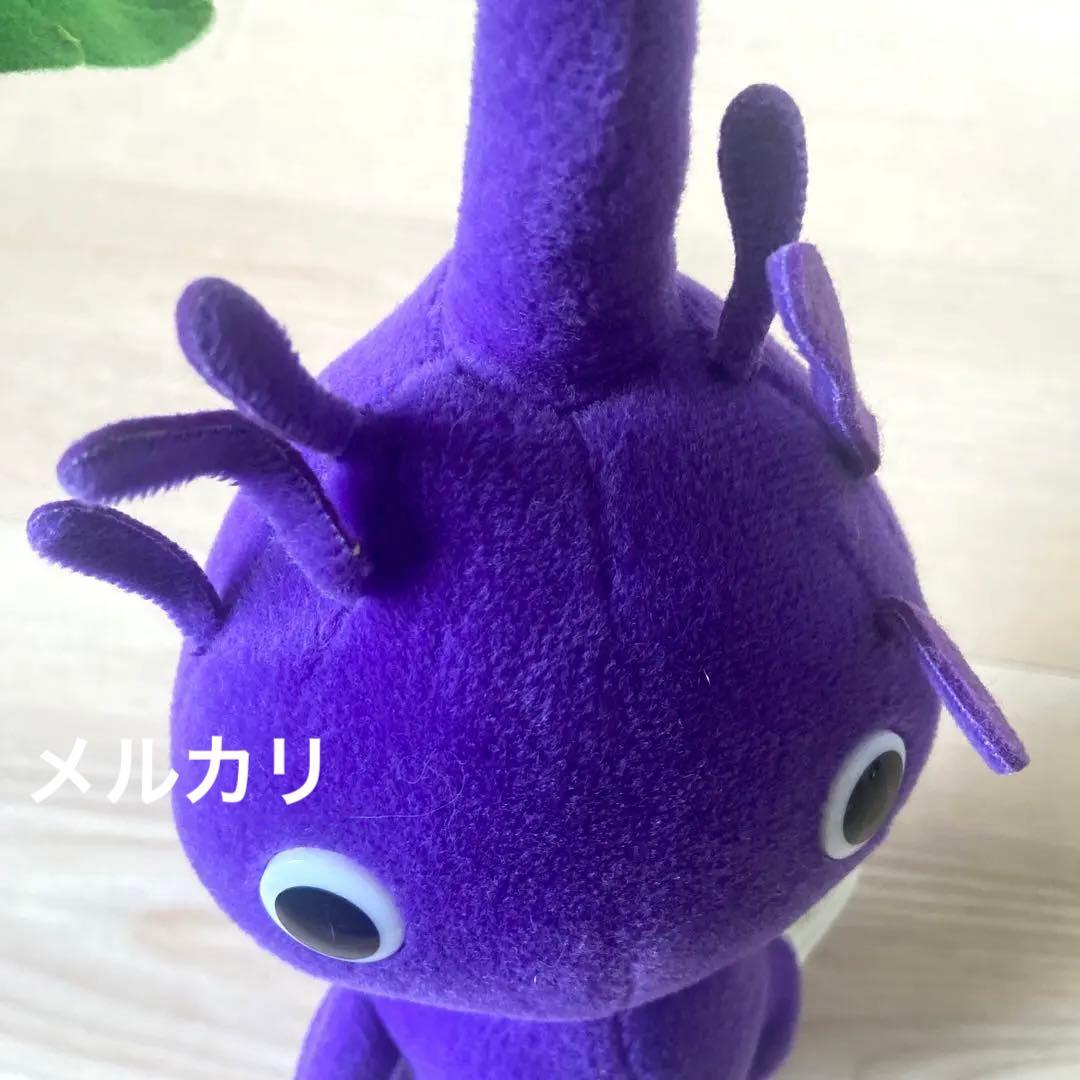 任天堂　ピクミン2 紫ピクミン葉　ぬいぐるみ　平成レトロ　希少レア　当時物　三英