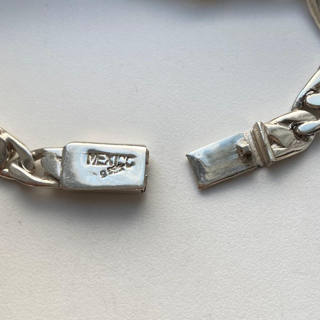 MEXICO シルバー 925 喜平 フィガロ チェーン ブレスレット｜シルバー