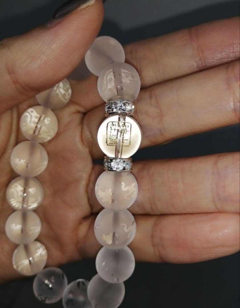 小網神社 12mm龍水晶ブレスレット 強運厄除け銭洗弁天 小網神社