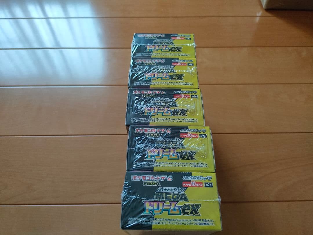 ポケモンカード MEGAドリームEX 5box シュリンク付き