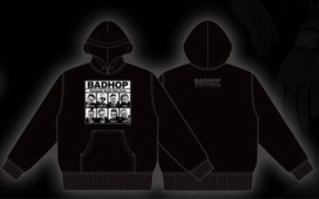 新品未使用　未開封　BADHOP フード付きスウェットシャツ XL 黒 新品未使用未開封BADHOP フード付きスウェットシャツ XL 黒