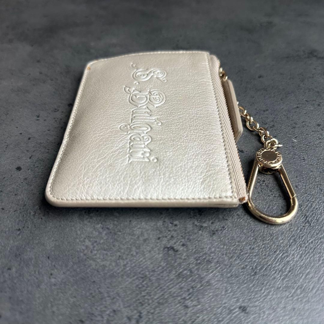 BVLGARI コレツィオーネ エンボスロゴ ケース 小銭入れ シルバー