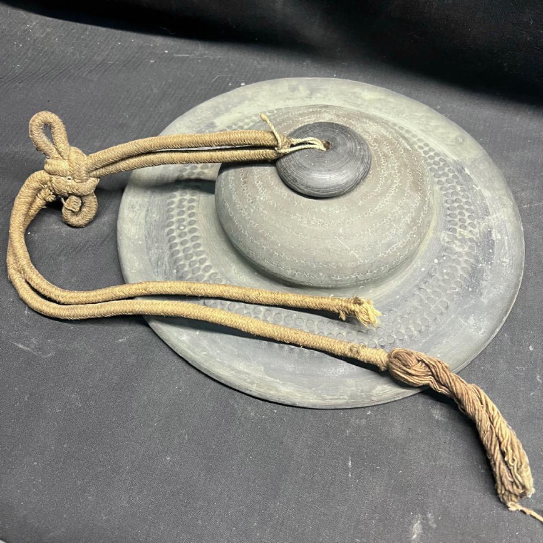 〇Bi1062 古銅 どら チャッパ シンバル 銅鑼