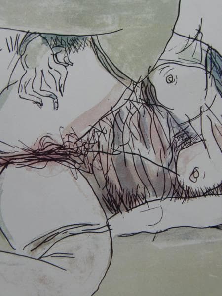 池田満寿夫、冷たいと言われる女に、希少画集画、新品額装付