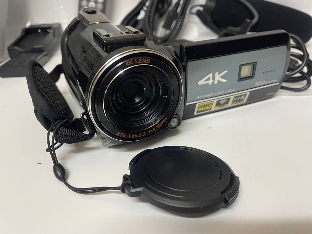 4K ビデオカメラ　SONY製CMOSセンサー使用　DV-AC3-2-BK