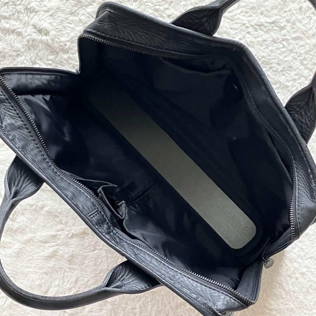 美品 PORTER バロン ブリーフケース ビジネスバッグ レザー ブラック