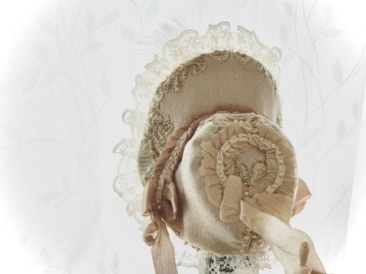 作家物ボンネット　iMda ドール アウトフィット　ハンドメイド帽子　着せ替え服