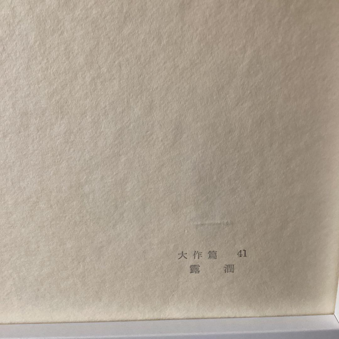 天才画家　速水御舟　作品集大作編　便利堂監修　画集【露　潤】　NO 41