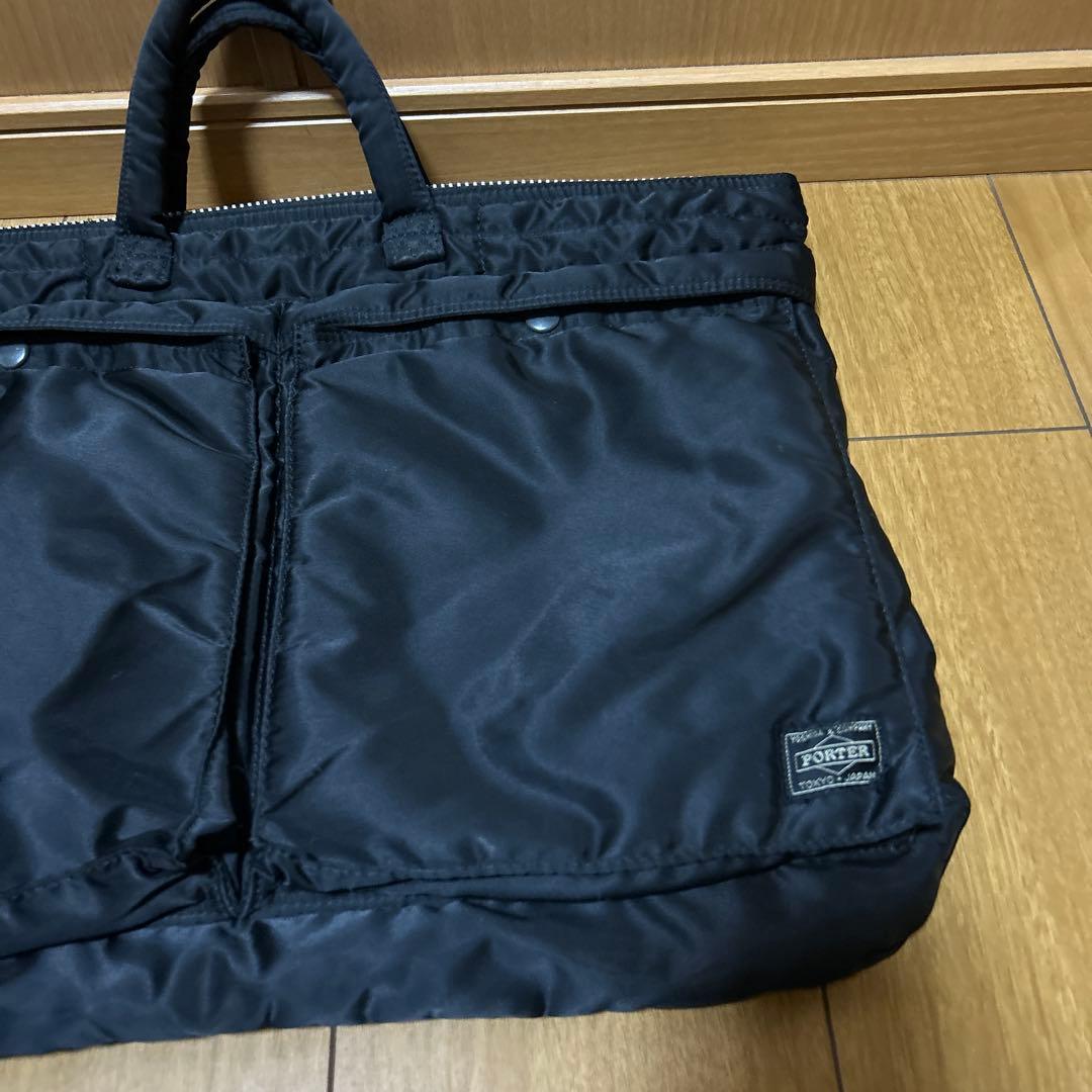超美品✨ポーター タンカー シュートヘルメット ビジネスバッグ A4可 ブラック