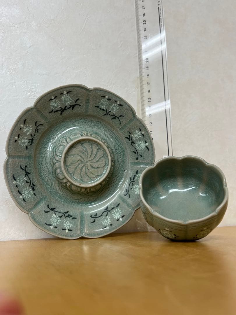 中国　朝鮮李朝高麗コップ　古美術　唐物コレクション韓国骨董アンティーク江戸　青磁