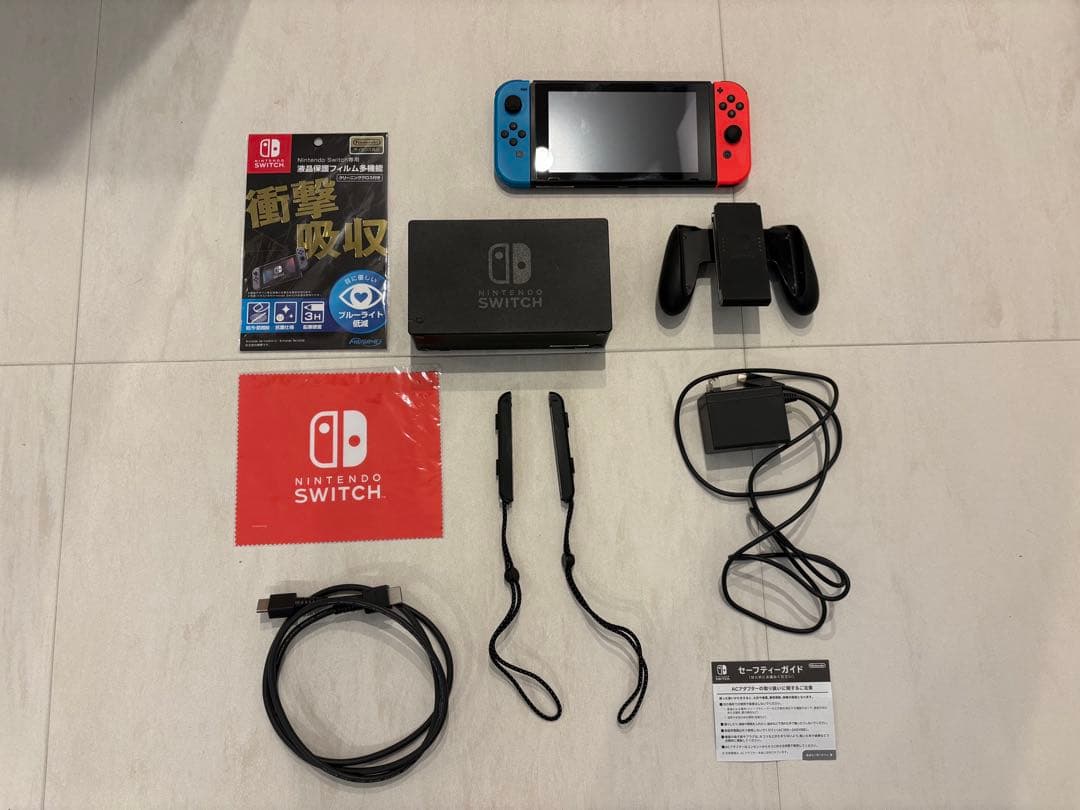 Switch 本体 赤青 + Ring Fit Adventure おまけケース
