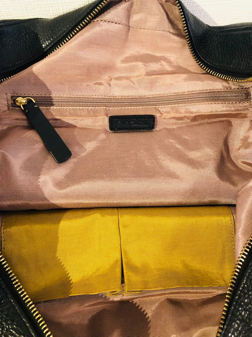 Paul Smith ビジネスバック　レザー　ネイビー