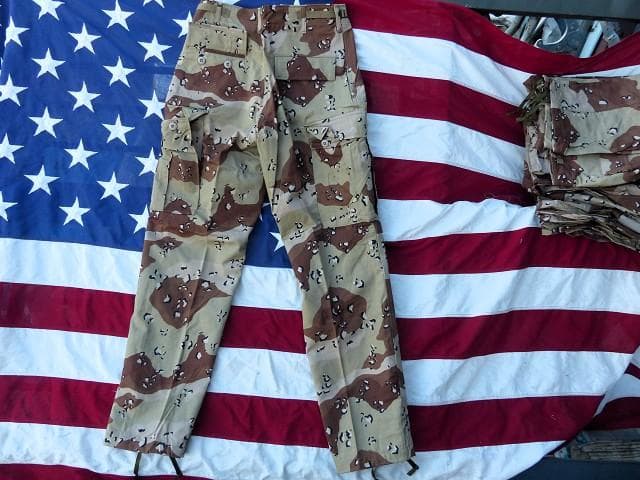 レア! 米軍実物 デザート6カラー BDUパンツ S-R チョコチップ 687