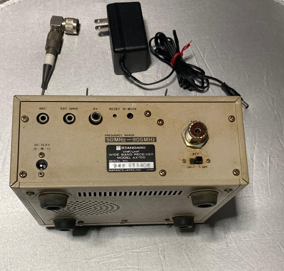 ジャンク】STANDARD AX700 ワイドバンドレシーバー 受信可能 - メルカリ
