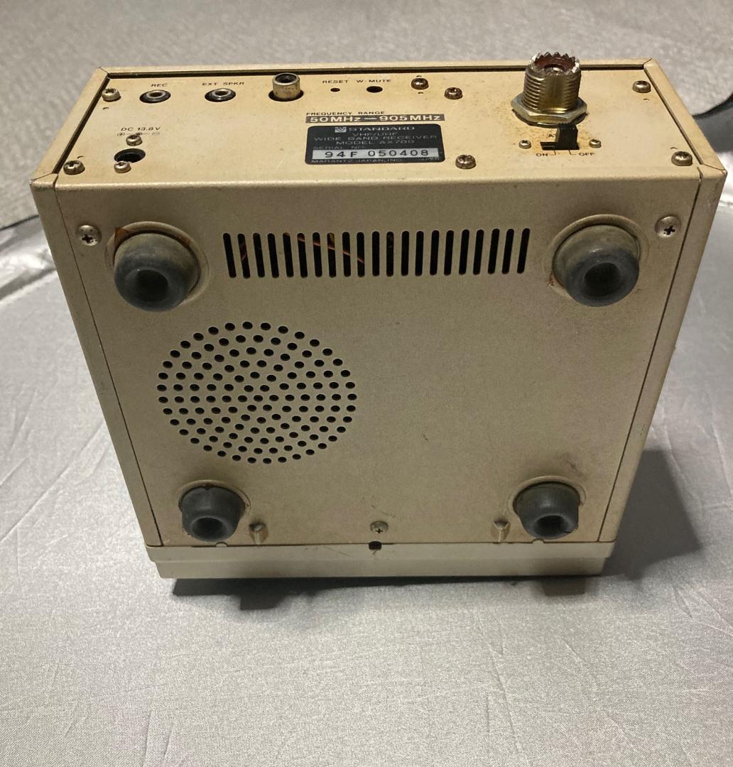ジャンク】STANDARD AX700 ワイドバンドレシーバー 受信可能 - メルカリ