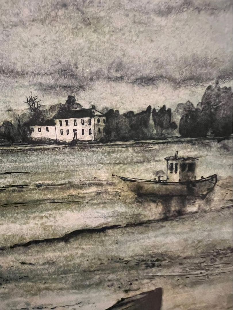 ガントナー 浜辺の小舟 額縁 アート インテリア ショップ