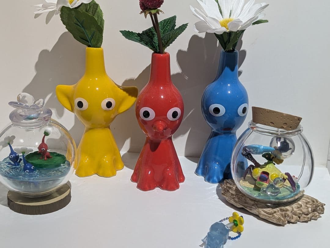 一輪挿し PIKMIN 青、黄、赤 3色セット ピクミン 花瓶 ピクミン 花瓶