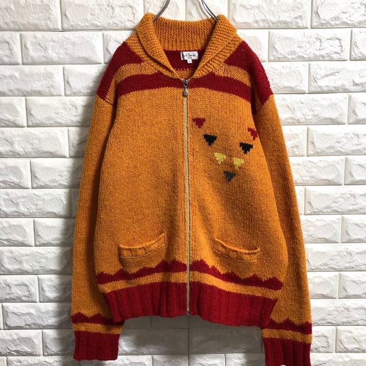 ポールスミス カウチンニットセーター カーディガン メンズLサイズ
