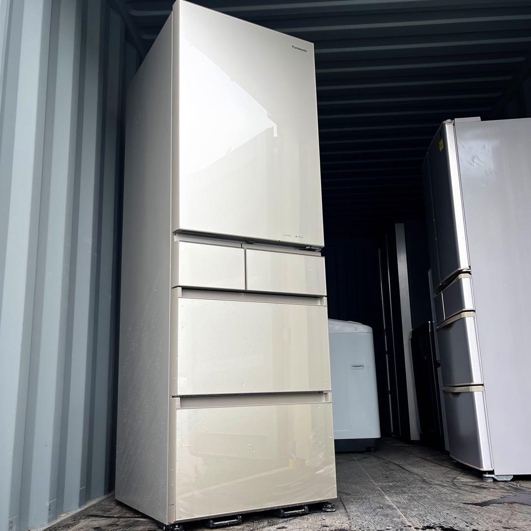 31取付無料！パナソニックパーシャル搭載シャンパンゴールド5ドア冷蔵庫！洗濯機