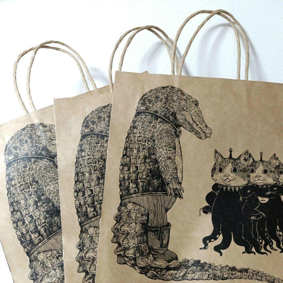 新品未使用 オリジナルショッパー 紙袋（小）3枚 ヒグチユウコ ボリス