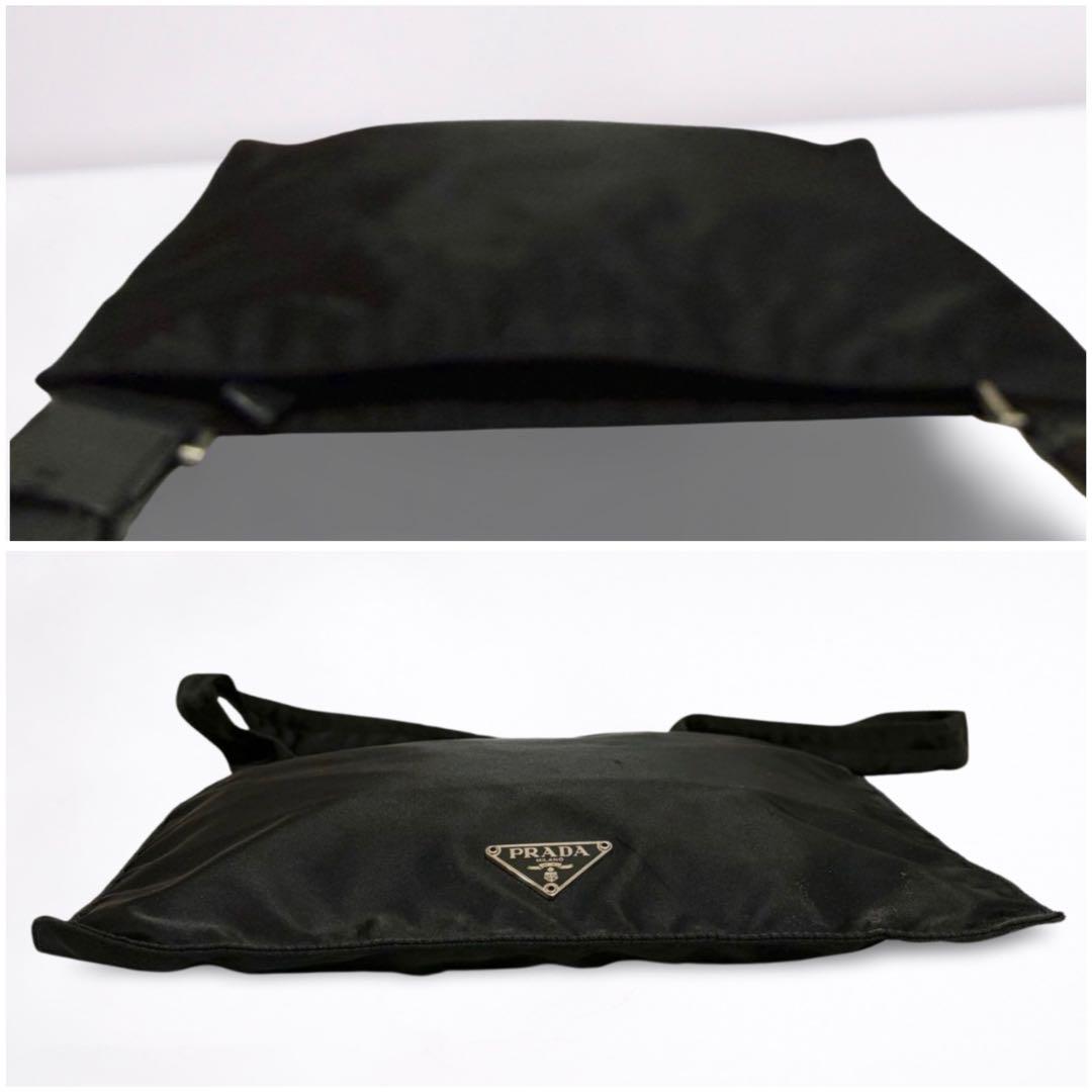 【正規品】PRADA プラダ ナイロン ショルダーバッグ 黒 三角ロゴ 男女兼用