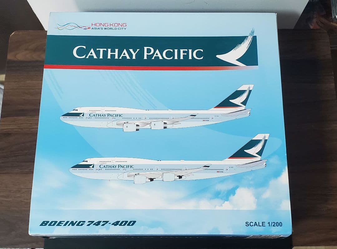 美品 BBOX 1/200 キャセイパシフィック航空 747-400
