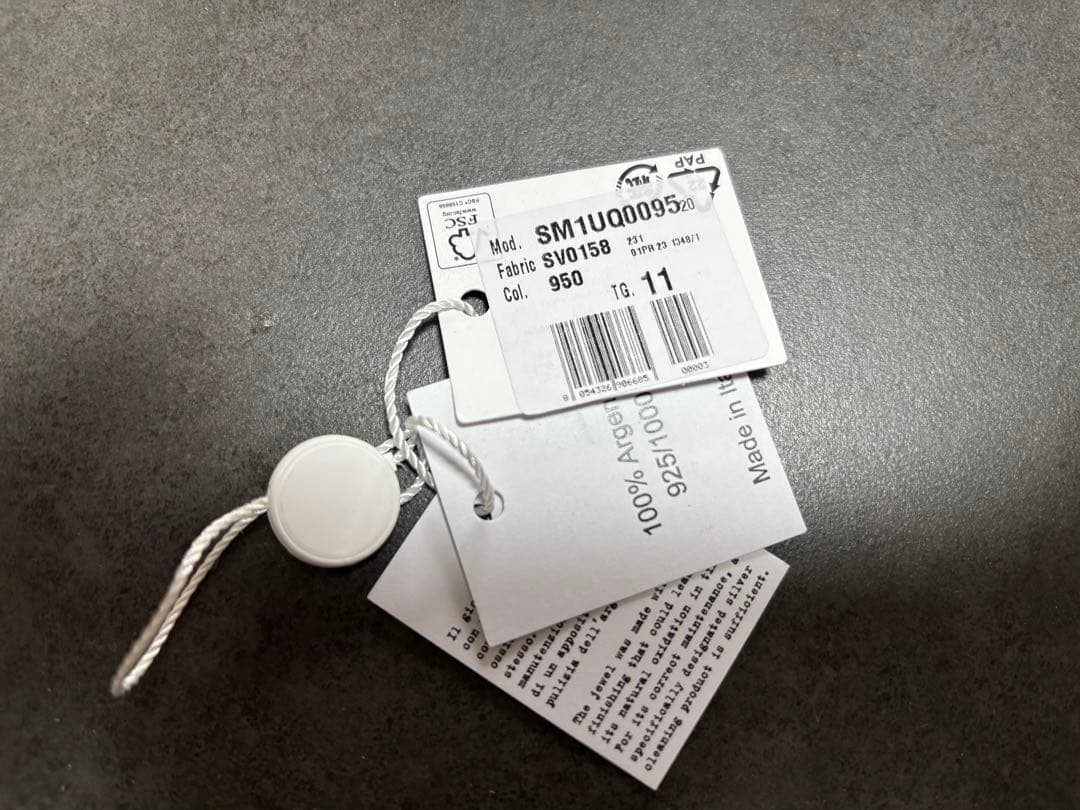 未使用 Maison Margiela ゴールド リング シルバー925 指輪