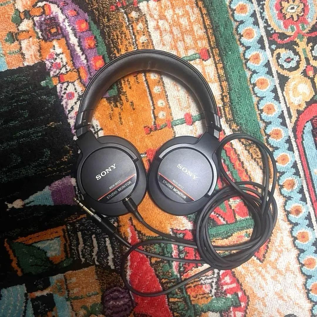 SONY MDR-M1ST （BLACK） ヘッドホン MDR-M1ST ブラック [オーバーヘッド型 /φ6.3mm 標準プラグ