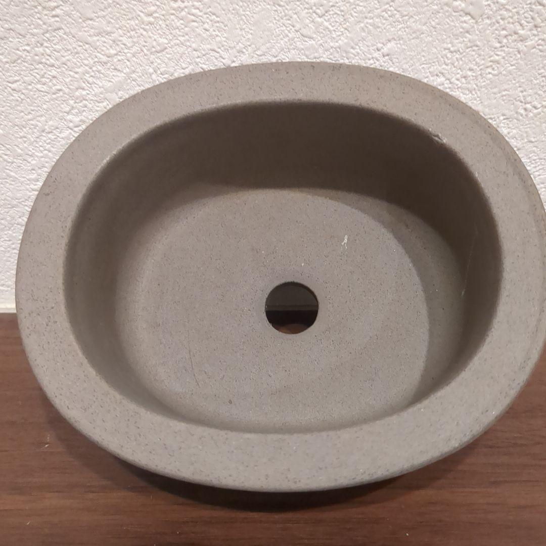 落款あり 作家もの風 盆栽鉢2点セット 重厚 和鉢 陶器