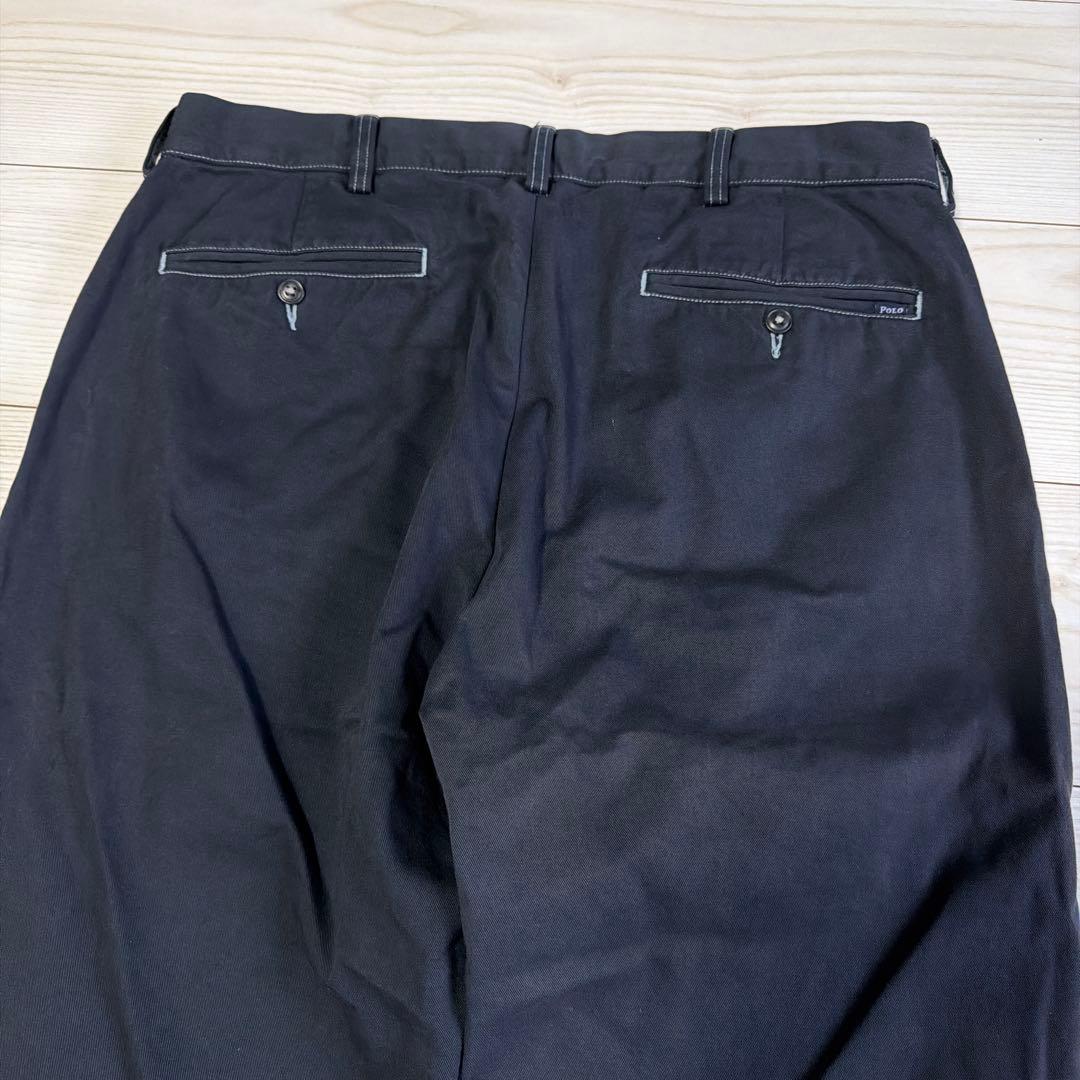 定番 極上 ポロバイラルフローレン チノパン ブラック W34
