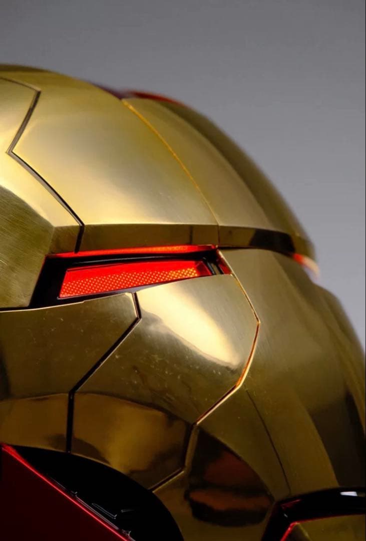 AUTOKING 1/1 アイアンマン マーク5 MK5 ヘルメット マスク　金