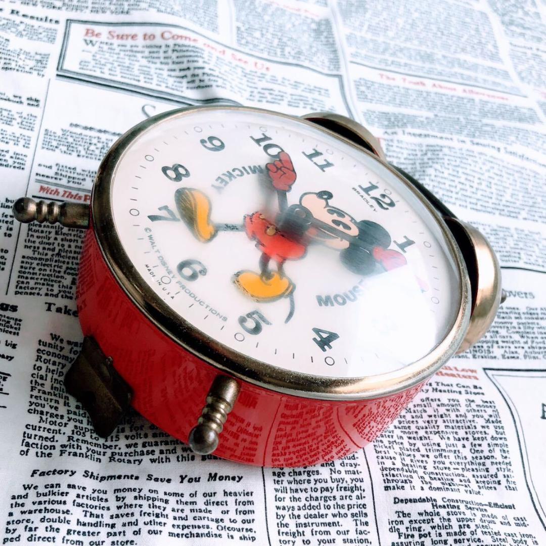 #3753【超可愛い】ミッキーマウス 目覚まし時計 ディズニー バラッドリー