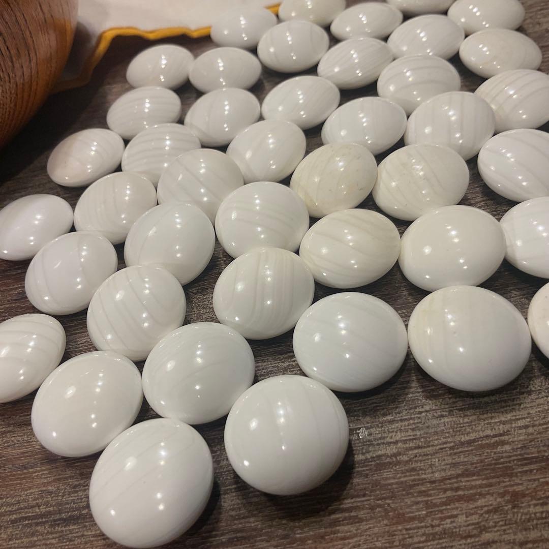 う*ぎ様 美品！高級 碁石 蛤 那智黒 35号 特大 碁笥