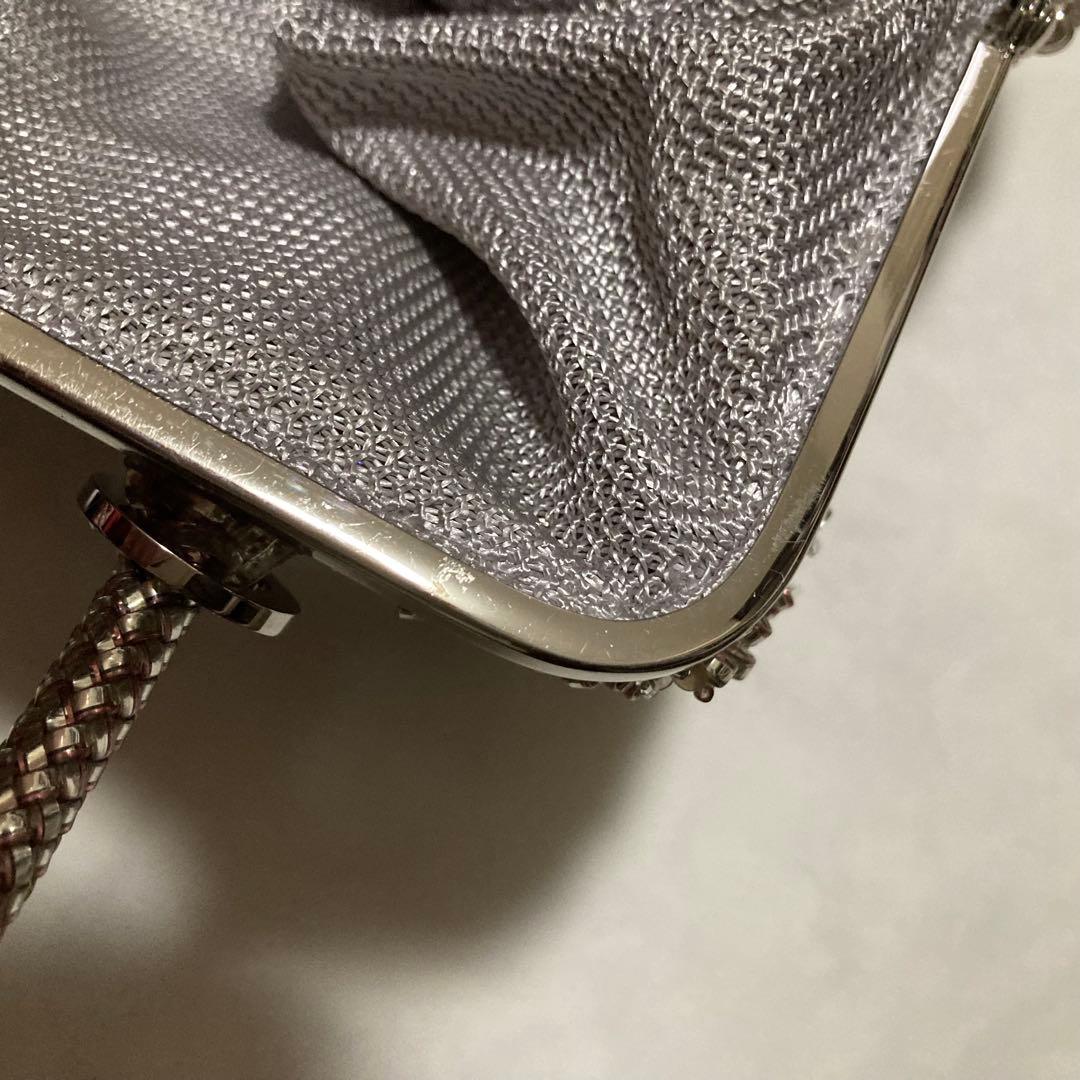 アンテプリマANTEPRIMAワイヤーがま口バッグ ピンクシルバー美品