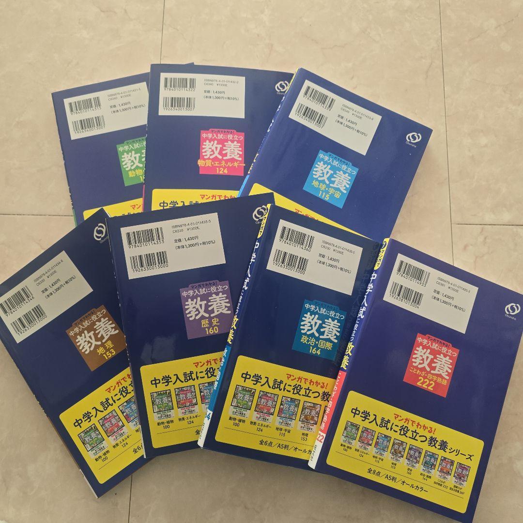 マンガでわかる!中学入試に役立つ教養 7冊セット│rodoku.co.jp