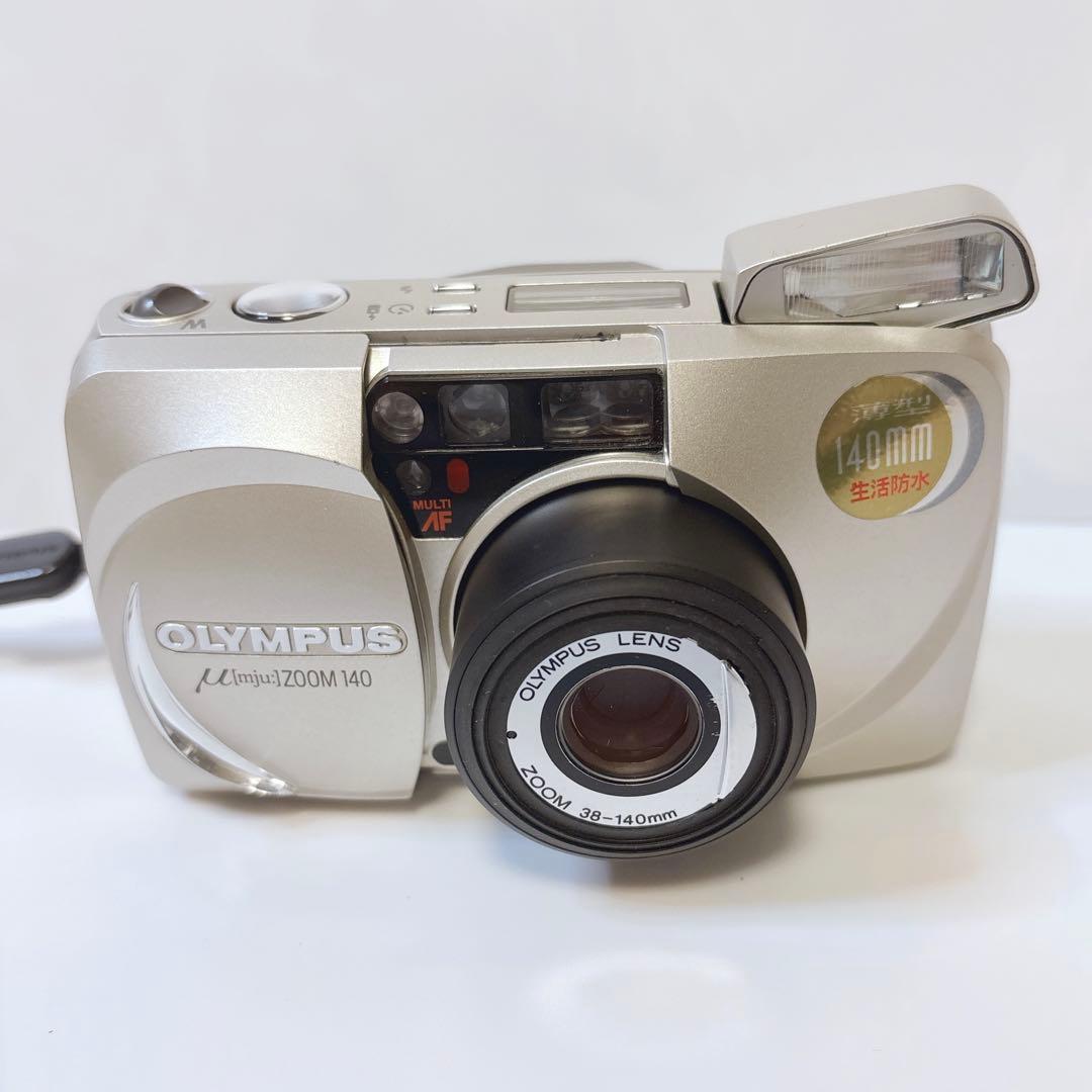 美品 完動品】 OLYMPUS μ ZOOM 140 ケース リモコン 取説