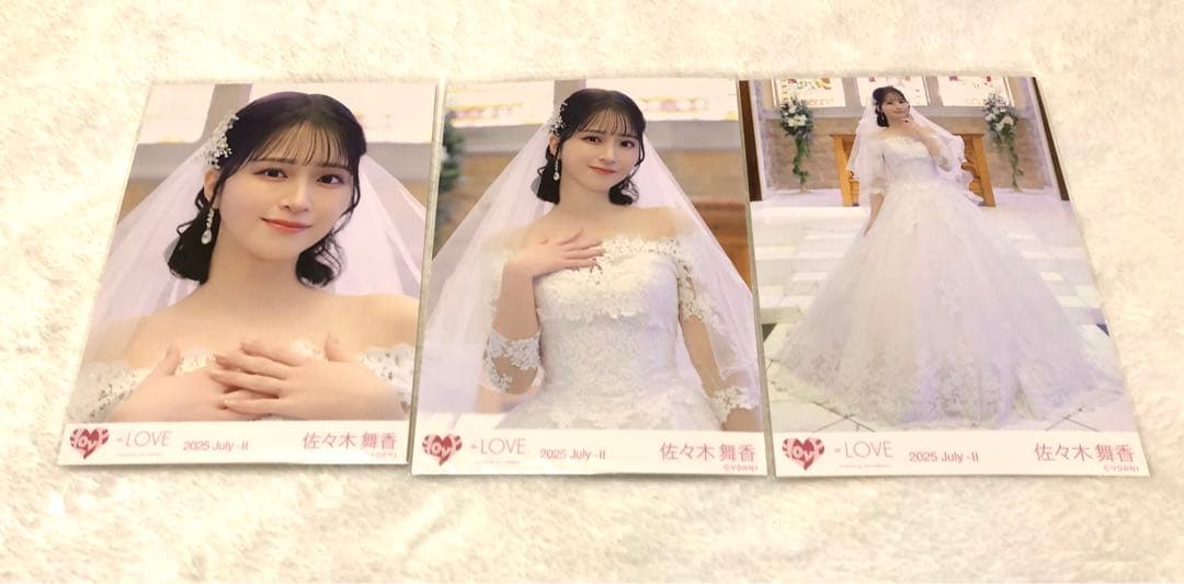 イコラブ 生写真 佐々木舞香 コンプ ウエディング 恋人以上、好き未満