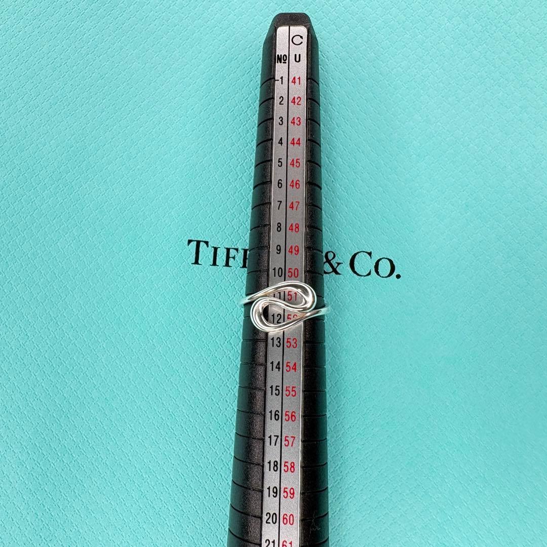 【美品】約11号 ティファニー Tiffanyオープンウェーブリング SV925