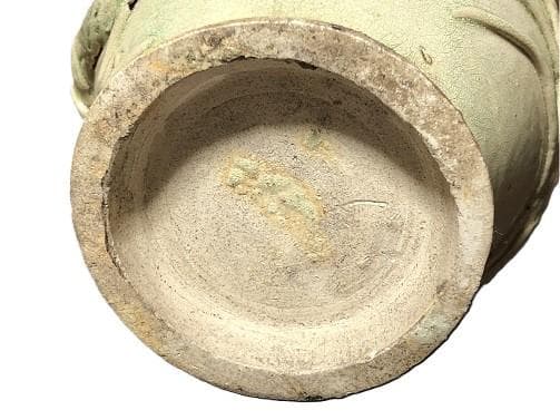 【 龍鳳凰文青磁釉高肉瓶 】　　唐～宋代　中華古玩