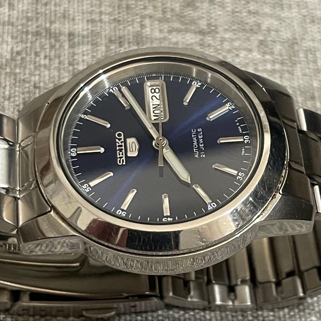 ニ*ン様 SEIKO 自動巻き腕時計 セイコー5 裏スケルトン 7S26-02W