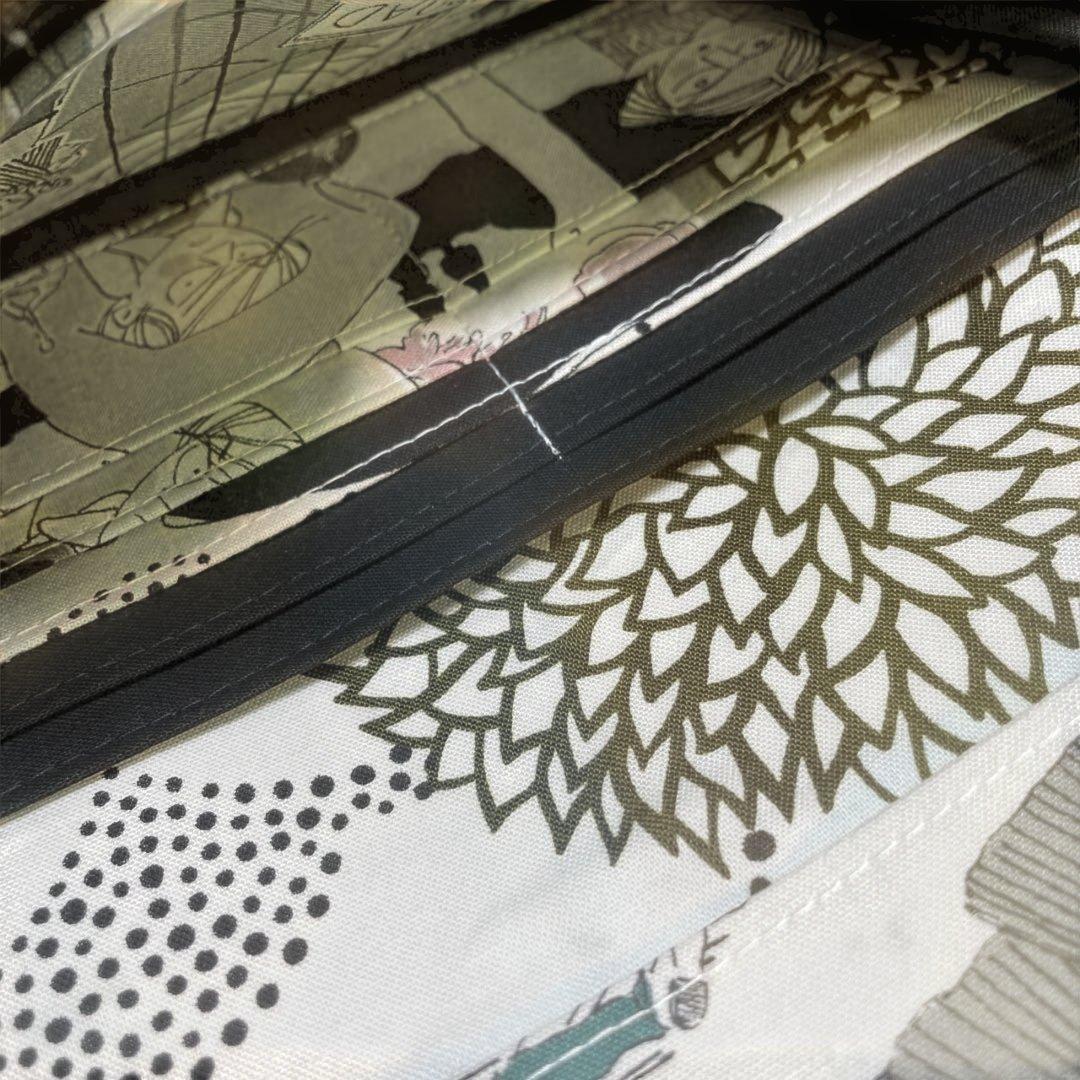 長財布　やりくり財布　ハンドメイド　レア廃盤生地