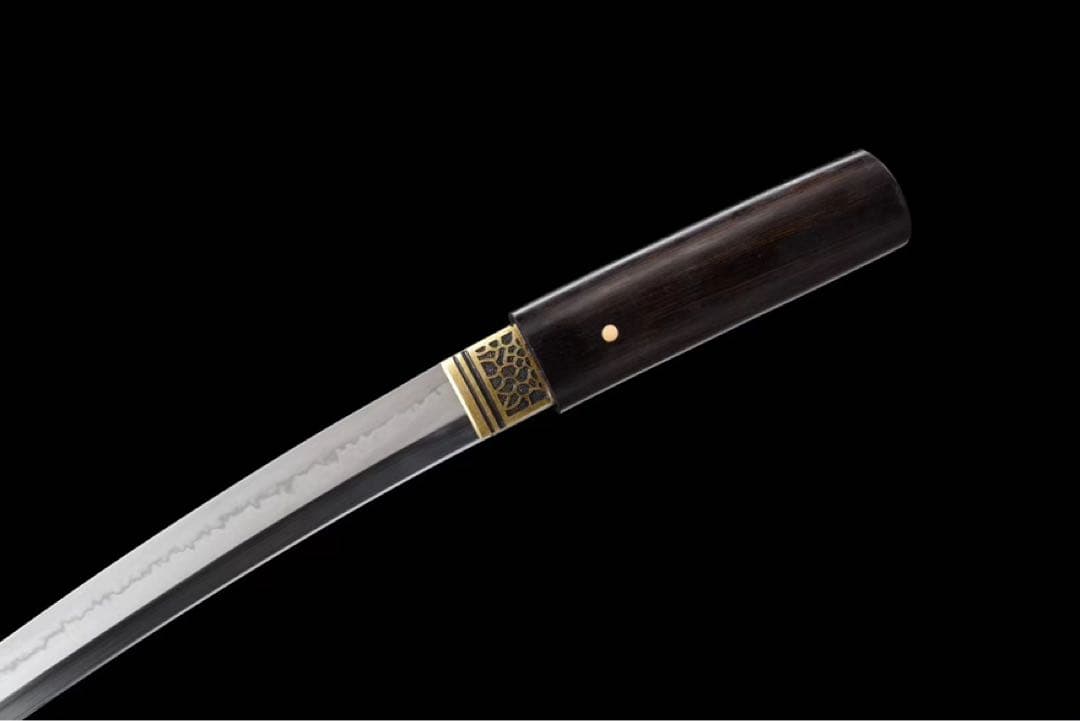 檀木居合刀 刀装具 日本刀 模造刀 武具 舞踊刀 鎧通し 短刀 互目丁子焼き