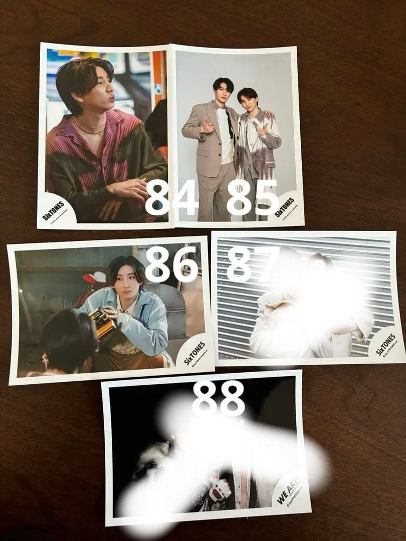 SixTONES公式写真88枚バラ対応可MILESixTONES、VVS銀テ付 - メルカリ